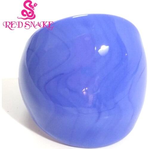 RED SNAKE Fashion Ring Handmade Pure violet color Opaque Murano Glass Rings