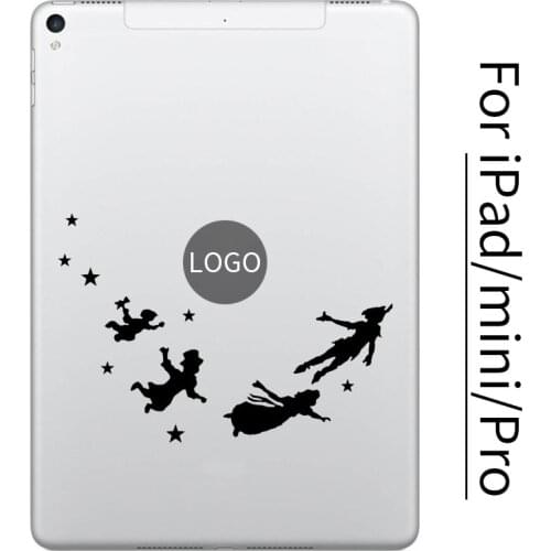 Peter Pan Flying to Neverland Decal Sticker for iPad Pro Mini 7.9/9.7/10.5/12.9 inch Tablet PC Laptop Skin Vinyl Macbook Sticker