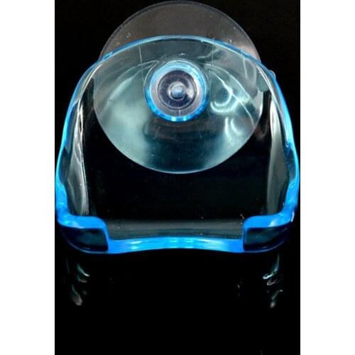 1PC Wall-mounted Shaver Shelf Plastic Clear Blue Super Suction Cup Razor Holder Shaving Razor Rack Bathroom Cupula Set