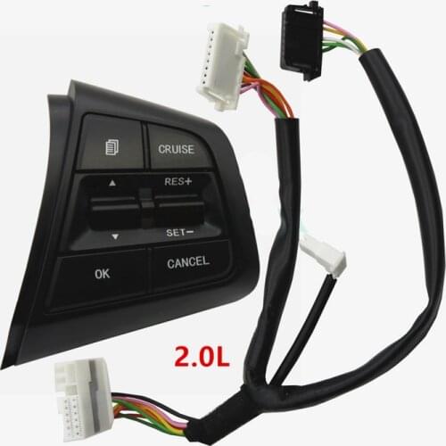 100% NEW Steering Wheel Button For Hyundai ix25 (creta) 2.0L Steering Wheel Cruise Control Button TEXT RIGHT Side with wire
