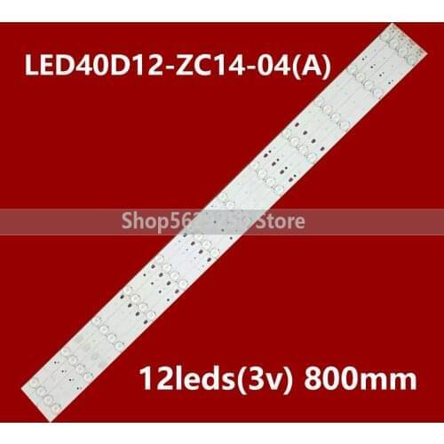 New Ha ir 40inch 4 PCS 12LED 808mm LED backlight strip for LED40D12-ZC14-04 A B LED40D12-03(B) A 30340012203 LE40B3000