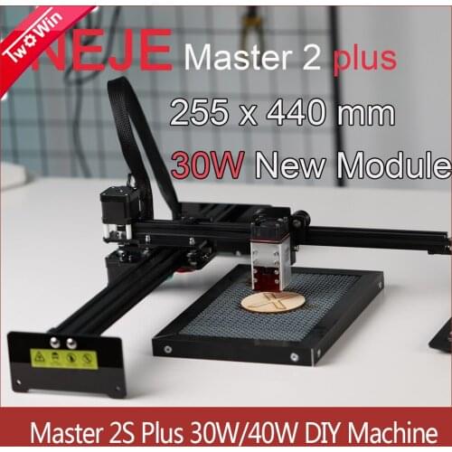 New NEJE Master 2S Plus 30W CNC Laser Engraving Machine 255x440mm DIY Engraver Laser Cutter-Lightburn-Bluetooth-App Control
