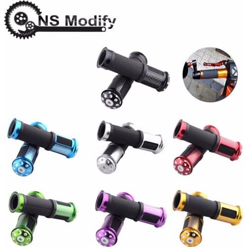 NS Modify 7/8" 22mm Motorcycle Protaper Grip Aluminum Rubber Racing Handlebar Grip Motocross Parts For Kawasaki Honda Yamaha KTM
