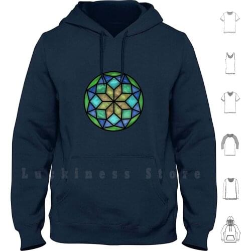 Languages Mandala Hoodies Long Sleeve Mandala Contortionist Water Color Album Abstract Texture Progressive
