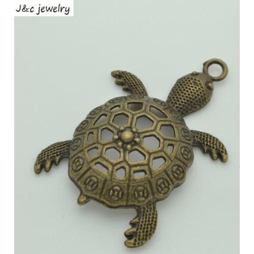 Fashion Sale 55*38 mm 3 pcs/lot Zinc Alloy Antique Bronze Plated tortoise Charms Pendants Metal Jewelry Findings Fit DIY 34106B