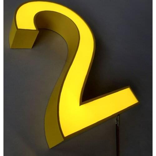 Hot Sale Halo-lit Channel Letter Dimensional Signage Advertising for Store Shop Bar Individual Letters Signs Durable Waterproof