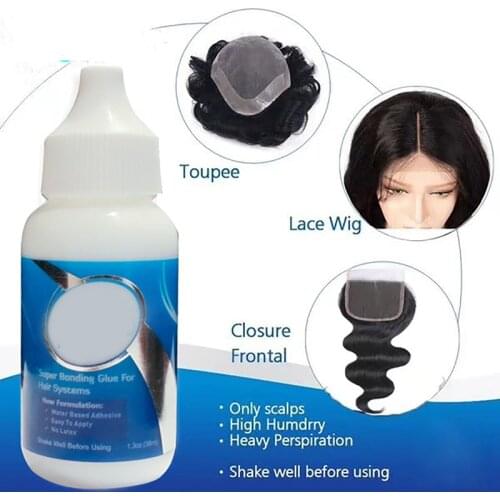 Strong Wig Glue Toupee Adhesive Glue Fast Safe Hairpiece Artificial Hair Adhesives 38ml Cosplay Wig Adhesives Glue For Women Cos