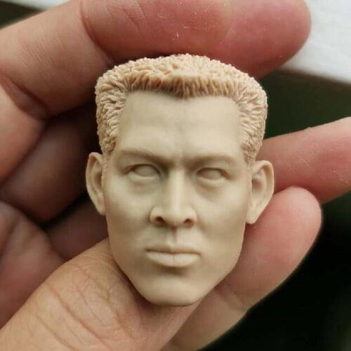 Blank Hot 1/6 Scale Fist Of Fury Chen Zhen Jet Li Head Sculpt Unpainted Fit 12" Figure