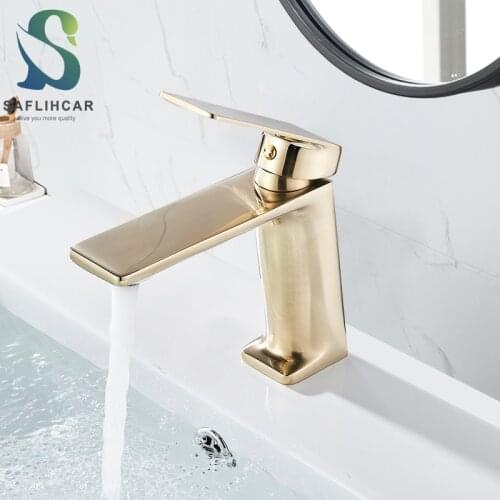 SAFLIHCAR Gold Bath Faucets