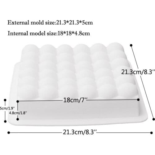 Silicone Roundish Bubble Molds Baking Dish Cake Decorating Tools For Pans Baking Brownie Chiffon Mousse Sponge Cakes Pan Mold