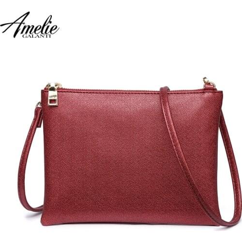AMELIE GALANTI Crossbody bag for women Small glitter bag Handbags Lightweight Vegan Leather Wallet with Detachable Strap 2020