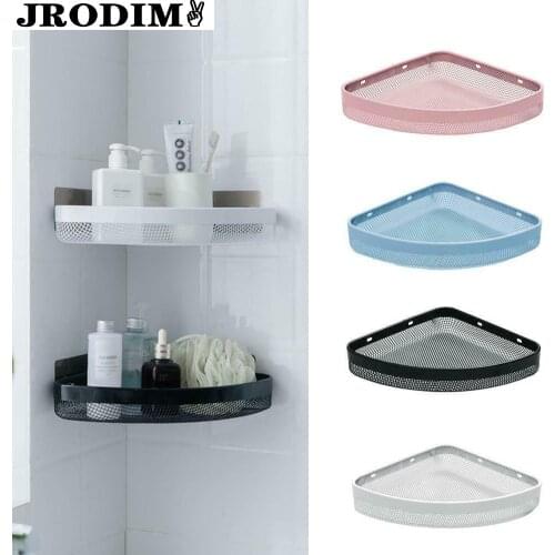 Bathroom Corner Shelf Stainless Steel Firm Shower Kitchen Fitted Wall Bathroom Storage Shelves Organizer Racks