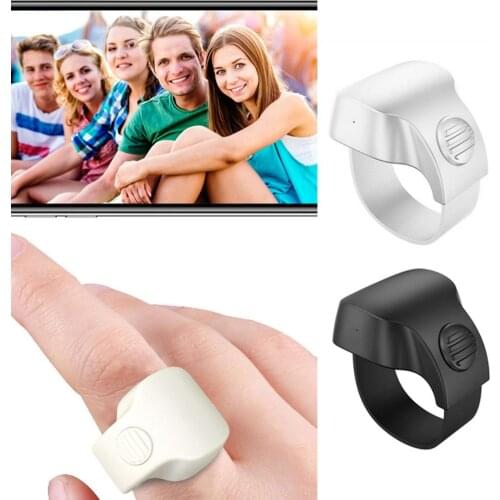 Smart Portable Rechargeable Bluetooth 5.1 Selfie ring Wireless Remote Control Shutter Adjustable Multifunctional Wearable Device