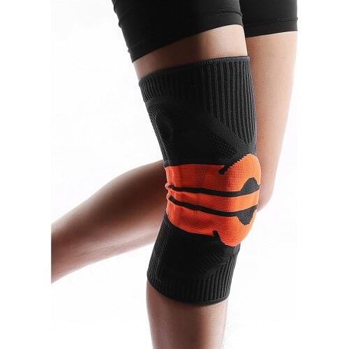 Cycling Knee Support Compression Latex Kneepad Spring Knee Brace Strap Patella Medial Protector Bike Bicycle Meniscus Protection