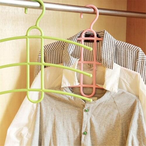 PP Fishbone Clothes Hangers Anti-slip Drying Rack Wardrobe Organizer Clothing Storage Rack