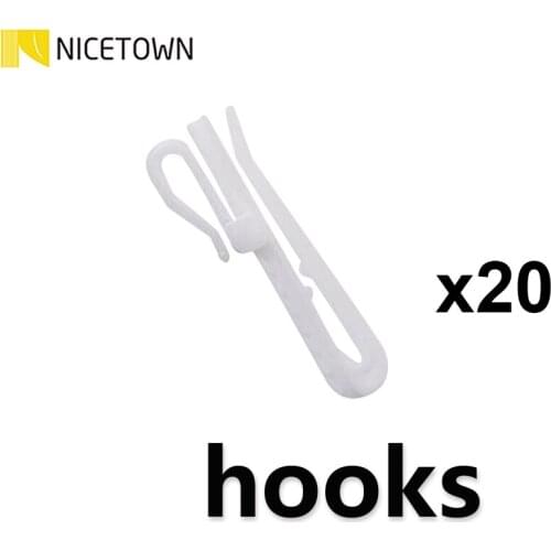 20 Pcs Japanese Style Curtains Pattern Plastic Hold backs Tieback Hooks for Blackout Curtains For Living Room Curtain