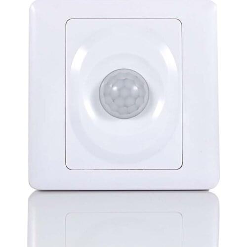 220V Automatic Infrared PIR Body Motion Sensor Switch Wall Mount LED Night Light Infrared PIR Motion Sensor Switch