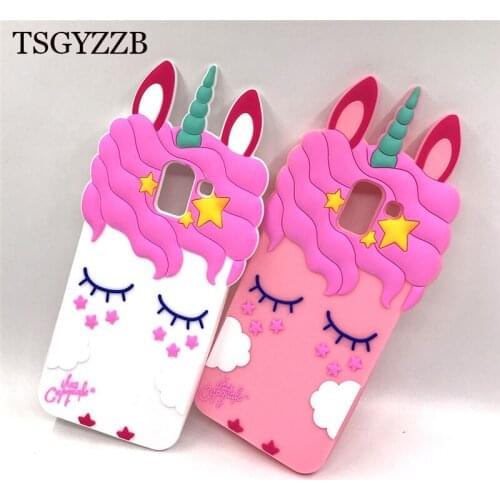 Unicorn Phone Case For Samsung Galaxy J5 J3 J7 2017 2016 2015 J2 Prime Case Cute Soft Silicon Cover For Samsung J8 J6 J4 2018 EU