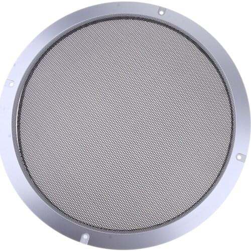 10'' Silver Speaker Decorative Circle SubWoofer Grill Cover Guard Protector Mesh