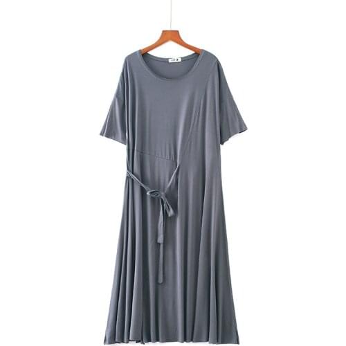 Elegant O-Neck Modal Princess Nightgown Home Dress Lounge A-Line Cotton Summer Sleep Gown Sleepwear New Design Women Nightdress