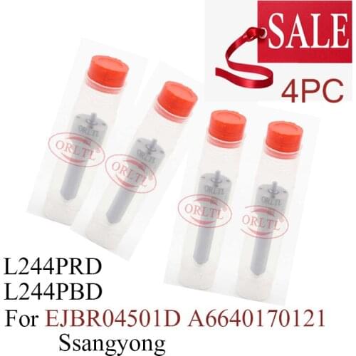 4 pieces L 244 PBD Injector Nozzle L244PBD L244PRD for Ssangyong Actyon Kyron A6640170121 EJBR04501D
