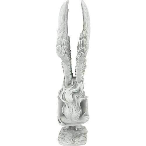 Creative Angel Statue Angel Wings Figurine Art Resin Ornaments Sculpture for Living Room Office Church Home Decor Accessories