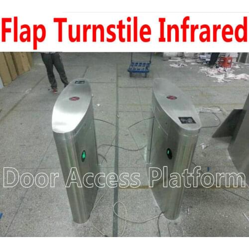 Stainless steel#304 Flap Turnstie office access control gate Factory Turnstiles Swing Barrier gate Single mechanism core kits