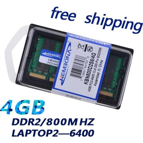 KEMBONA LAPTOP DDR2 4GB 16chips SODIMM Memory ram 800mhz for Laptop Notebook 200pin ram memory