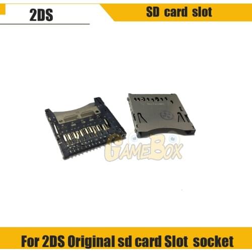 Original replacement memory card slot socket SD card for 2DS repair parts connector replacement