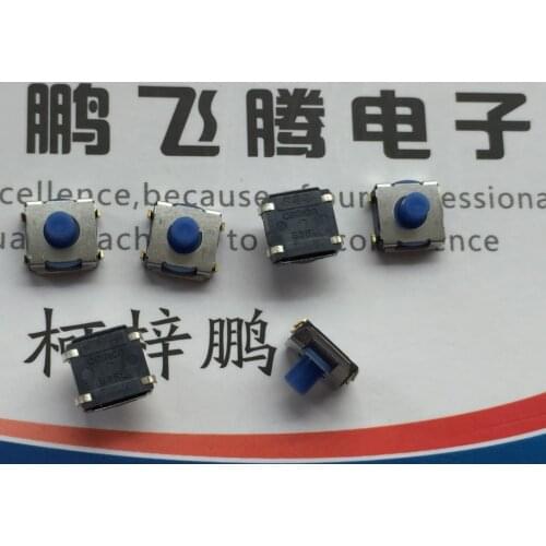 Original new 100% B3SL-1025P waterproof dust silica gel touch switch 6*6*5 SMD 4pin button micro motion