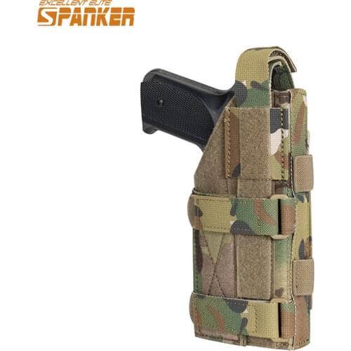 EXCELLENT ELITE SPANKER Tactical Universal Pistol Holster Hunting Military Molle Pistol Holster Adjustable Pistol bag