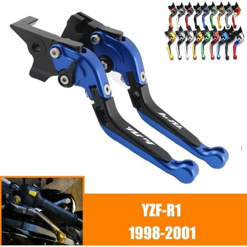 For YAMAHA YZF R1 YZF-R1 1998 1999 2000 2001 98 99 00 01 CNC Motorcycle Adjustable Brake Clutch Lever Levers Folding