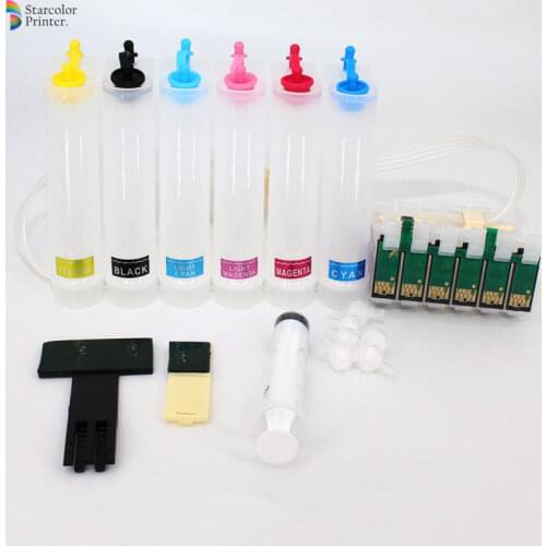 T0811-T0816 Continuous Ink Supply System CISS for Epson Stylus Photo TX700 TX800 T50 TX710W TX650 TX810FW RX615 R270 R290