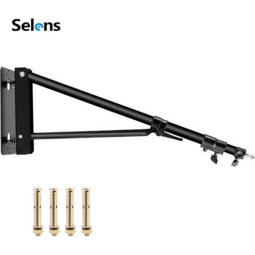 Triangle Wall Mounting Boom Arm With Triangle Base For Photography Studio Video Strobe Flash Softbox Umbrella Reflector