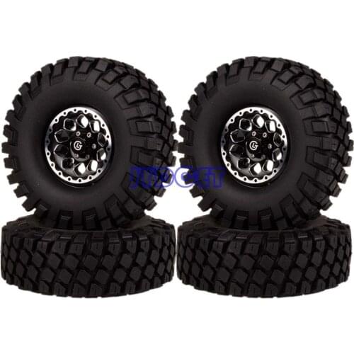 1065-7038 4pcs 1.9" Wheel Rim & 112mm Super Swamper Tyre Tires For RC 1/10 Model Rock Crawler TRX-4 CC01