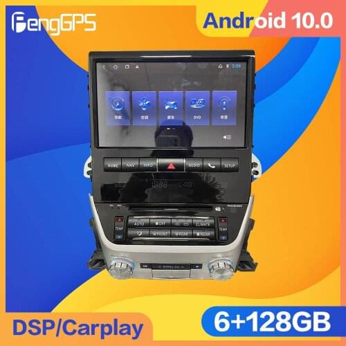 128G Android 10.0 For Toyota Land Cruiser GXR LC200 2016 Car Multimedia Player GPS Navigation Auto Radio Stereo HeadUnit 2din