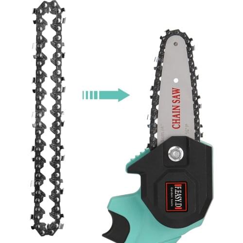 133mm Replacement Chain Mini Portable 65#Mn Chainsaw Chain 28E-Chain Link 14T Electric Saw Replace Accessory for Wood Cutting
