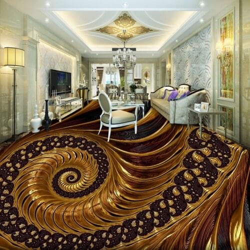 3D Wallpaper Abstract Art Floor Tiles Murals Sticker Living Room Bedroom PVC Waterproof Self Adhesive Wear Luxury Wallpaper Roll