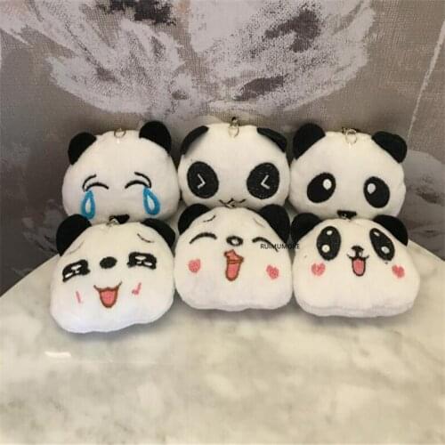 80PCS/LOT New Little Panda 5CM Plush Stuffed TOY DOLL , For Wedding Bouquet Gift