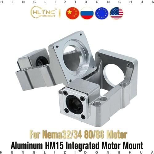 HM15-80 HM15-86 Ball screw linear sliding table module bearing support fixed base stepping servo motor integrated base