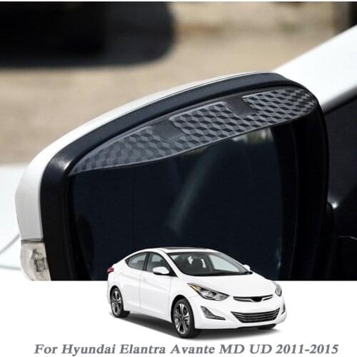 Car Rearview Mirror Rain Eyebrow Auto Shield Snow Guard Sun Side Visor Shade Protector For Hyundai Elantra Avante MD UD2011-2015
