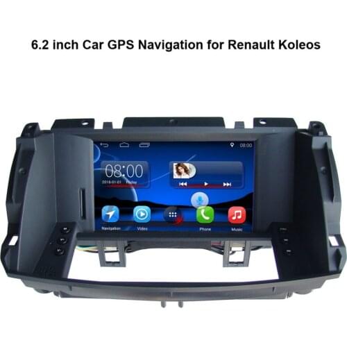 6.2 inch Android 7.1 Car GPS Navigation for Renault Koleos Car Video Player Support WiFi Bluetooth Mirror-link