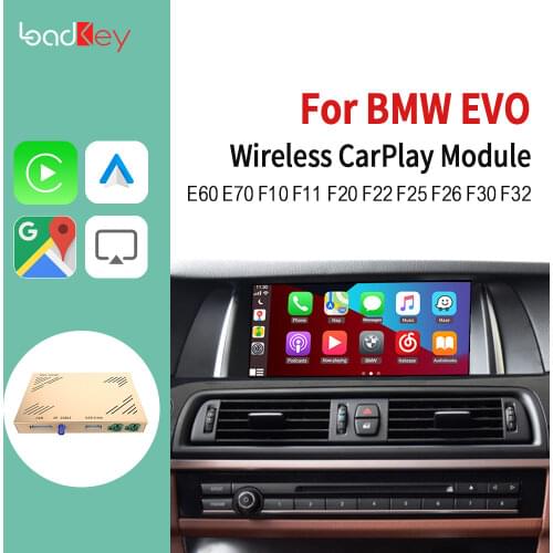 Loadkey & Carlinkit Decoder Wireless CarPlay Android Auto for BMW EVO System 1-7 Series X1-X6 F20 F21 F44 F52 Mini Cooper Mirror