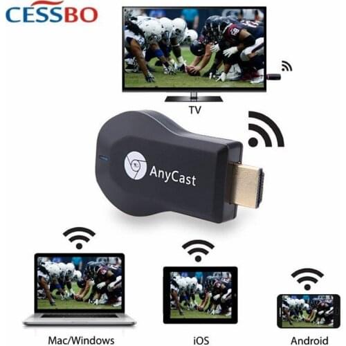 Anycast M2 Plus Wireless TV Stick Wifi Display Receiver 1080P Display HDMI Dongle TV Stick for iPhone Android Tablet PC 256M
