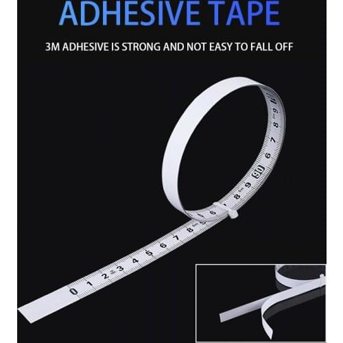 Four Sizes Self Adhesive Miter Saw Track Tape Measure Backing Metric Steel Ruler Tape Measurements