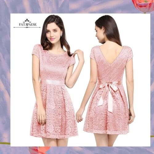 Женские вечерние платья выше колена FATAPAESE China At AliExpress