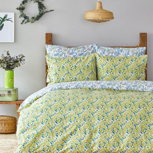 Quality Two-Sided Double Duvet Cover Pillowcase Bedding 3 Pcs Set Floral Pattern 100% English Cotton Home Bedroom Lecho literie