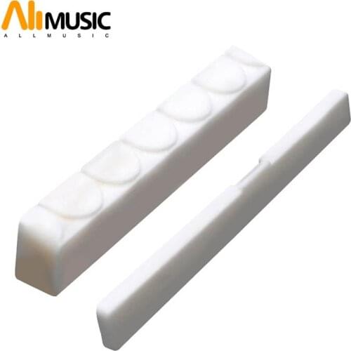 Cattle Bone Nut and Bridge Saddle for Classic Guitar 6 String Guitar Bridge Cow Bone Saddle Nut Guitar Parts