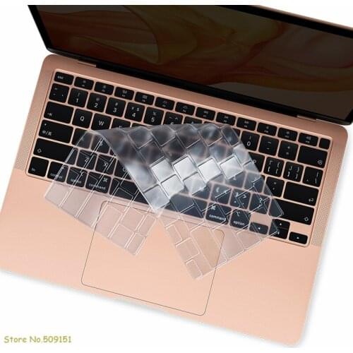 US Layout Clear TPU Laptop Keyboard Cover Skin Protector For Apple MacBook Air 13 Inch 2020 For Mac Book Air A2179 With Touch ID