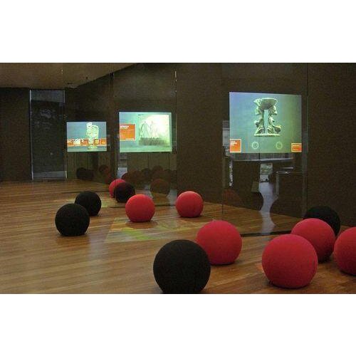 Low price! 1.524m * 9m transparent holographic rear projection screen film for shopping window advertising